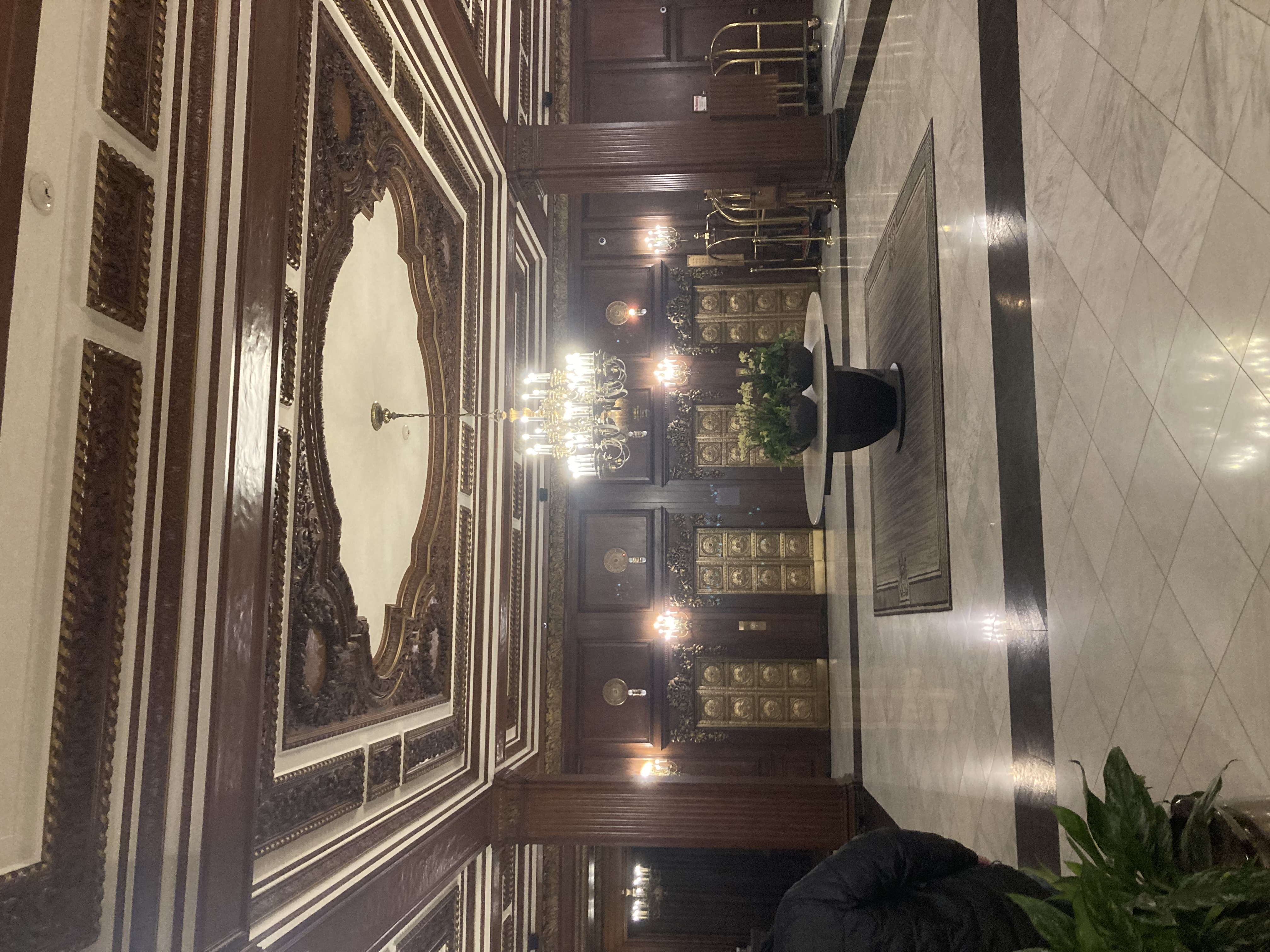 Omni Parker Hotel Lobby.