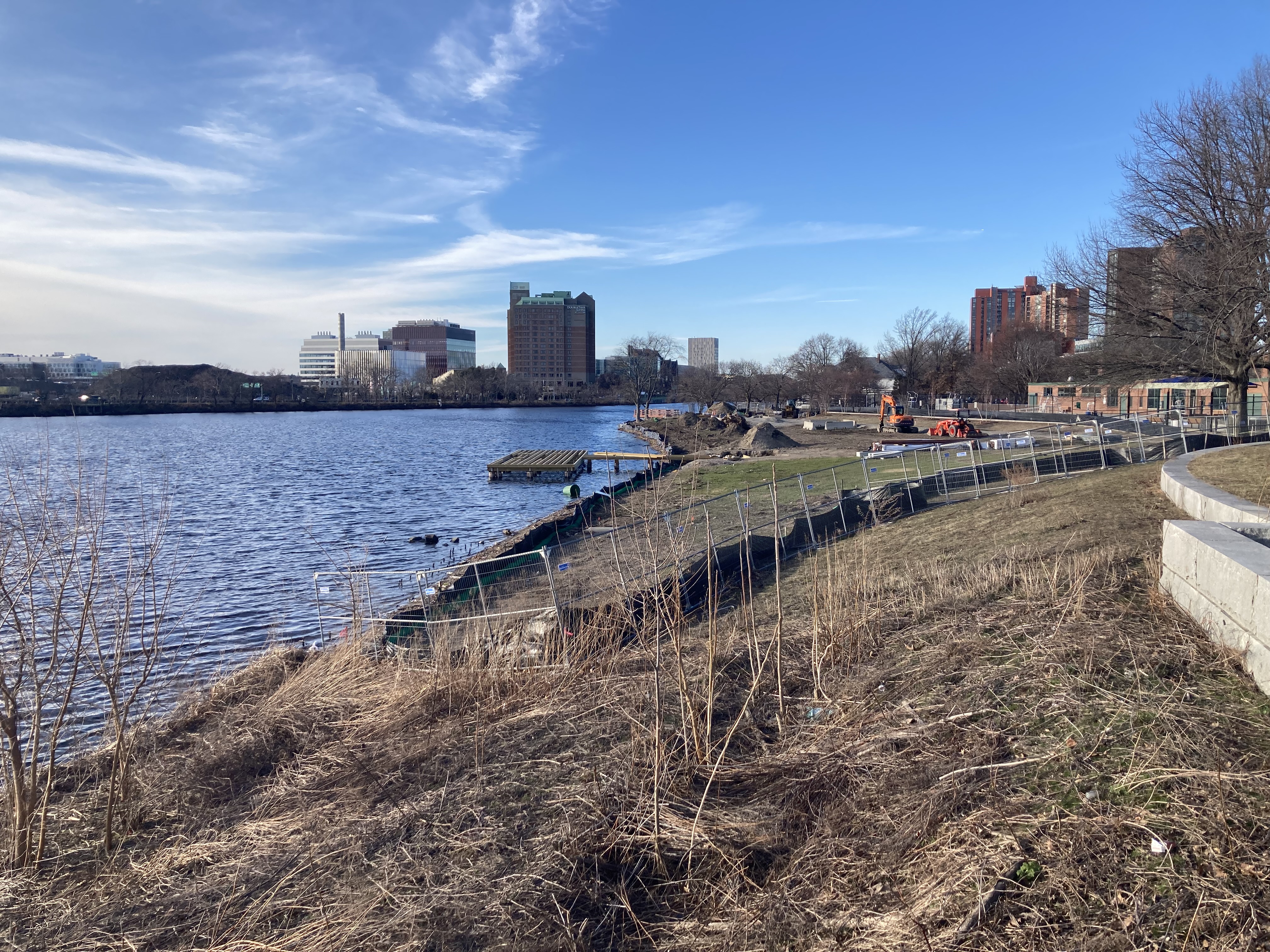 The beach and construction.