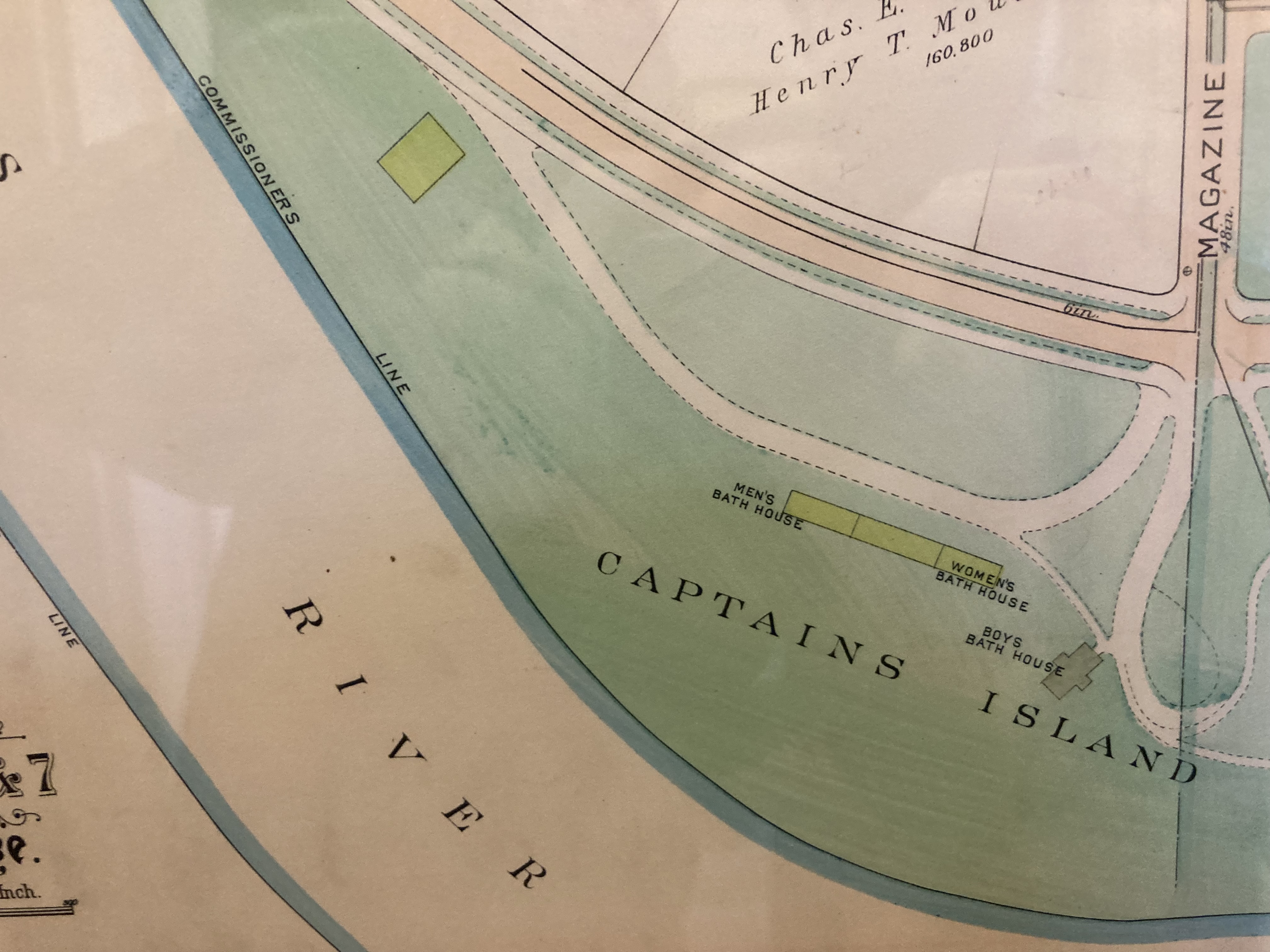 Map zoomed in on the park.