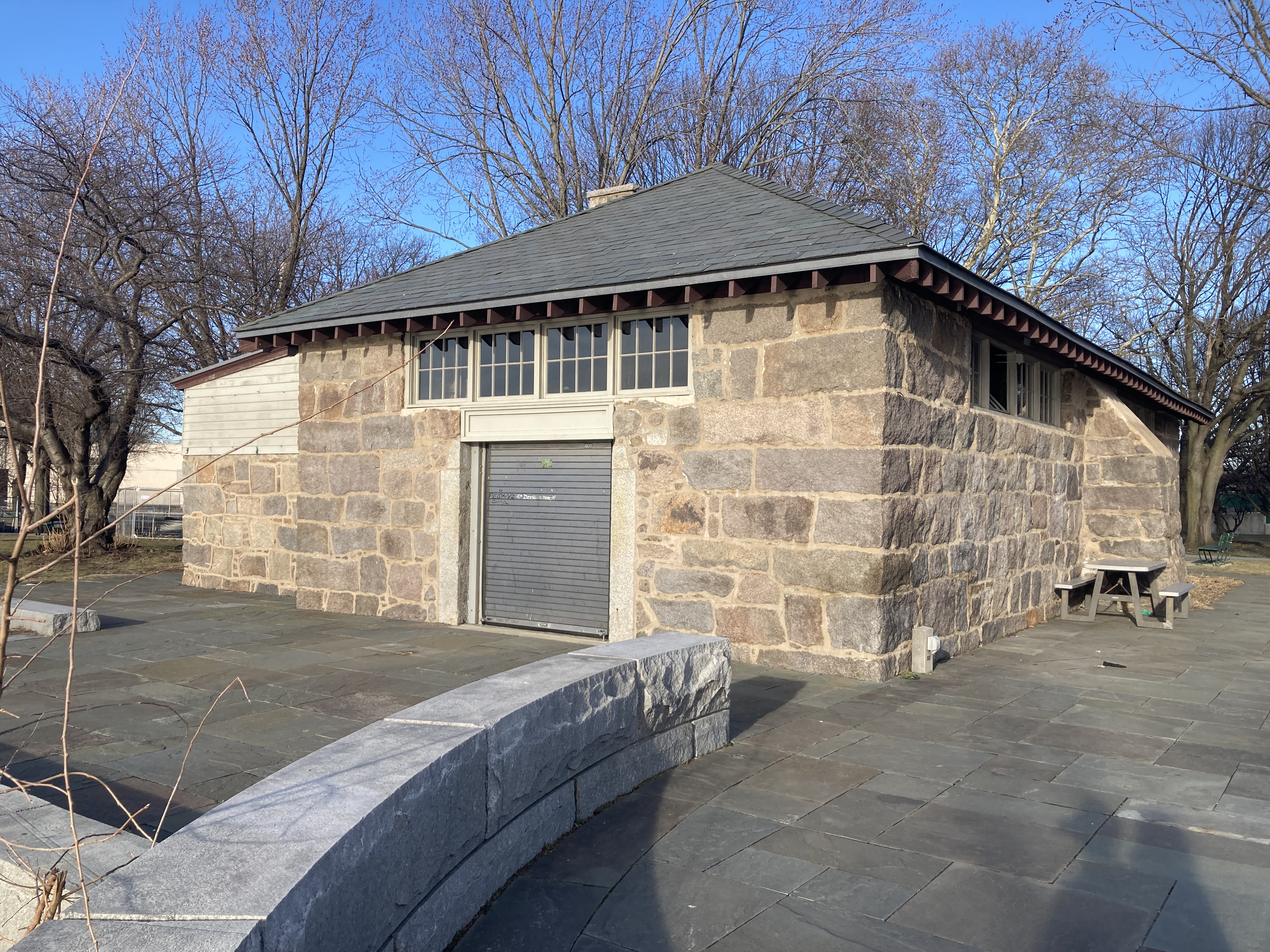 A view of the powder house building as it stands today.