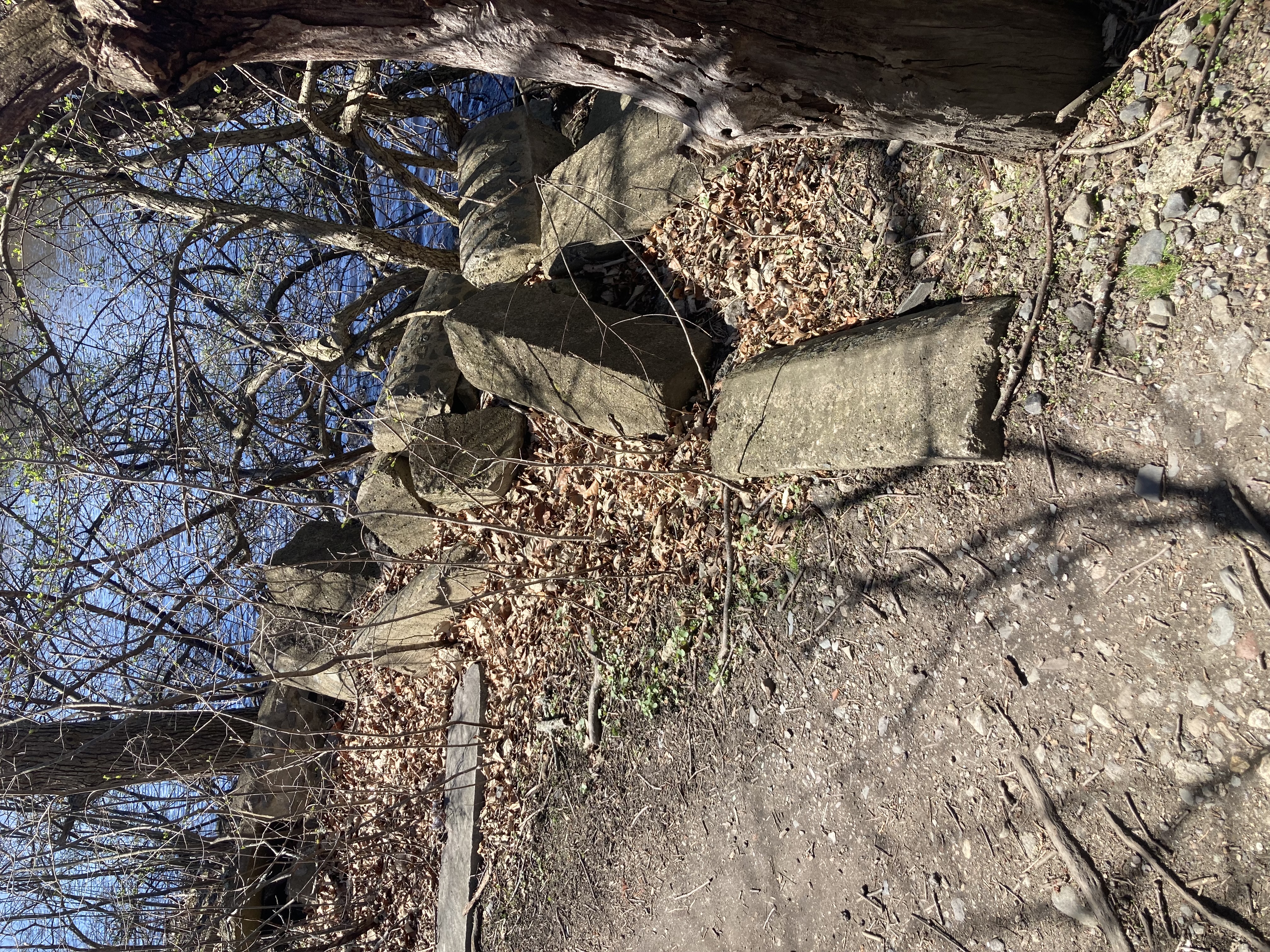 Mysterious concrete chunks