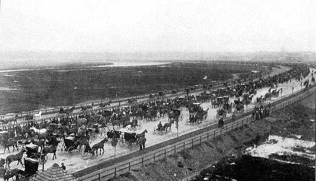 This is what the speedway looked like in 1899.