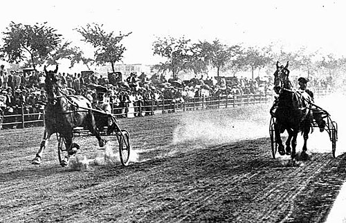 A race along the speedway!